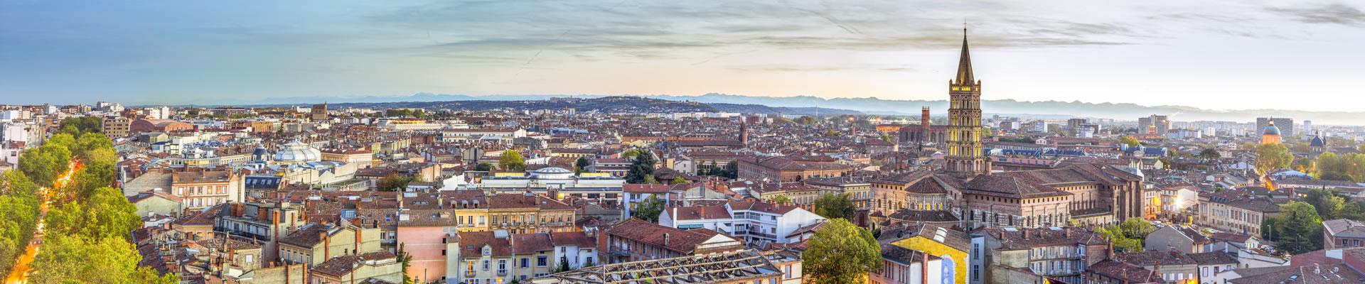 Toulouse, vue aérienne Saint-Sernin